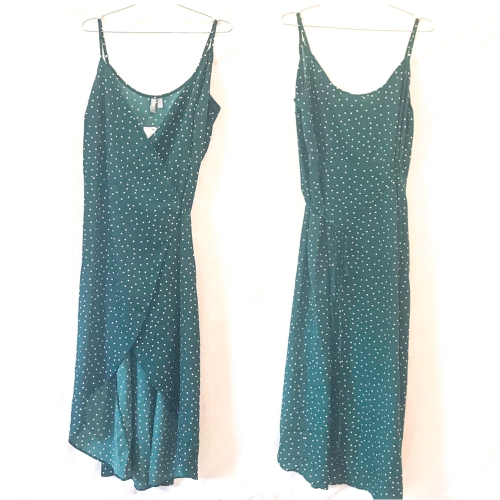 ASOS | NWT cami wrap polka dot midi dress - Picture 2 of 8